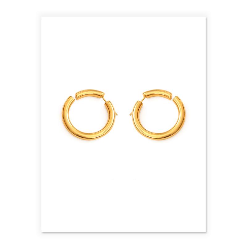 Open Hoop Earrings In Gold