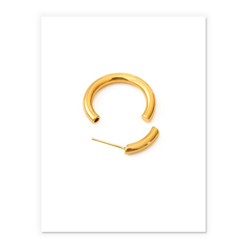 Open Hoop Earrings In Gold