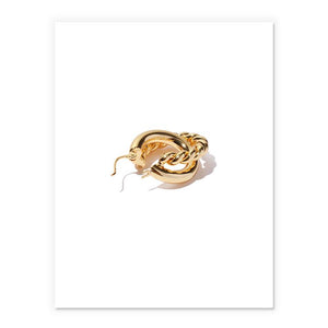 Double Hoop Earrings In Gold
