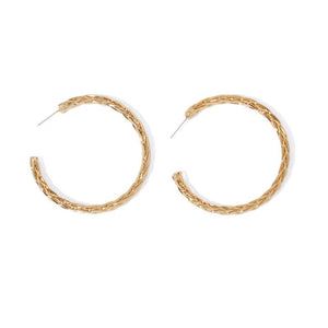 Twisted Hoops In Gold