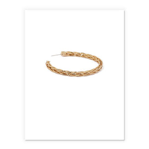 Twisted Hoops In Gold