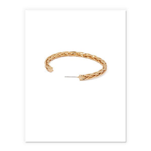 Twisted Hoops In Gold