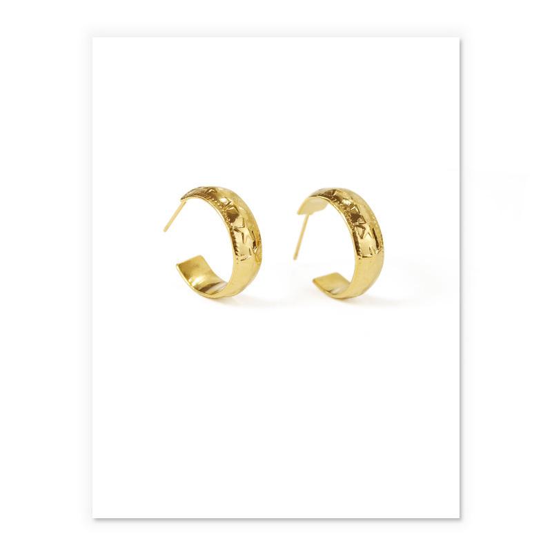 Starry Night Hoops In Gold