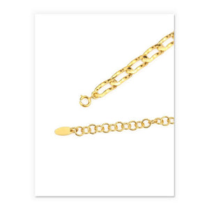 Flat Curb Chain Necklace In Gold