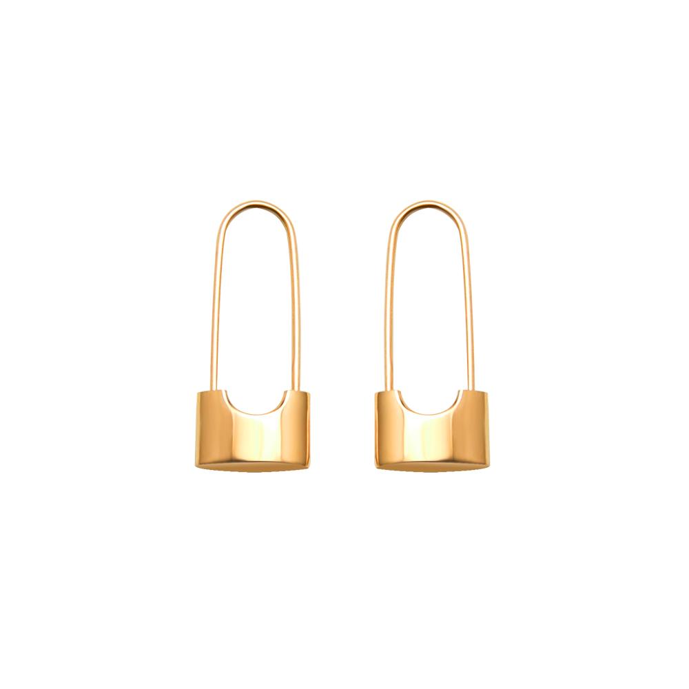 Large Safety Pin Earrings 