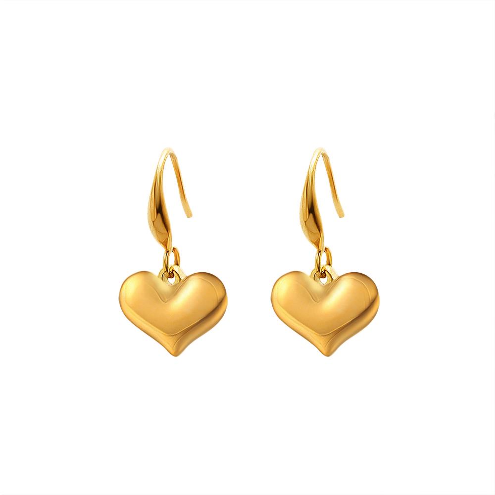 Mon Amour Heart Earrings In Gold