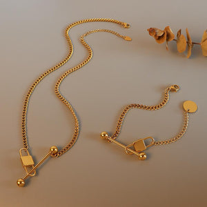 Love Lock Bracelet In Gold