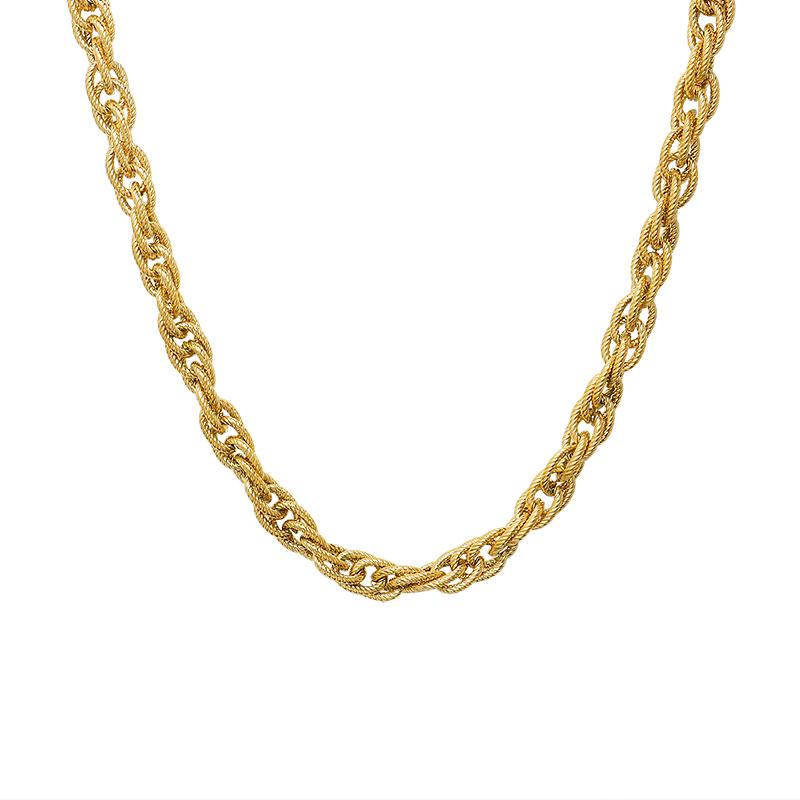 Rope Chain Necklace In Gold